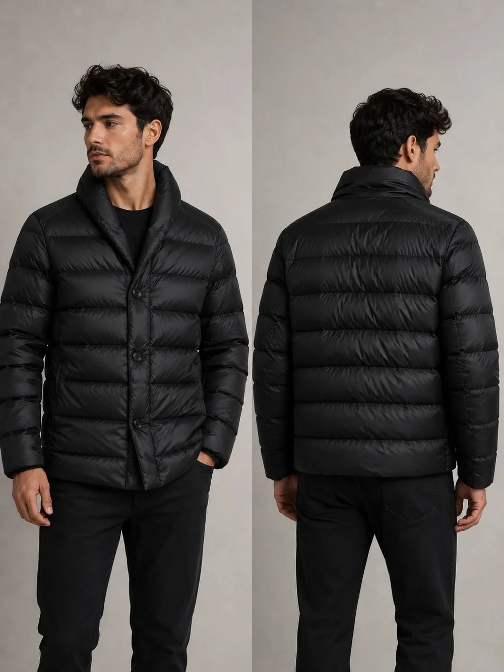 RLX Ralph Lauren Black Quilted Down Puffer Jacket Size M